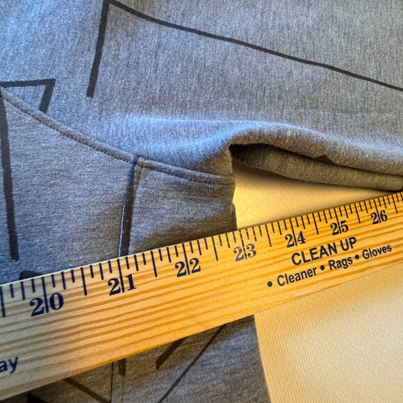 Under Armour Spacer Burnout Hoodie XL Gray Print Loose Fit Pockets Thumbholes - Picture 7 of 9